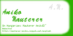 aniko mauterer business card